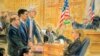 Micheal Flynn da lauyoyinsa a gaban alkali