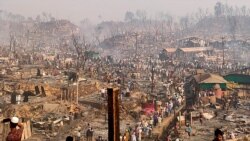 VOA Asia - Fire ravages Rohingya