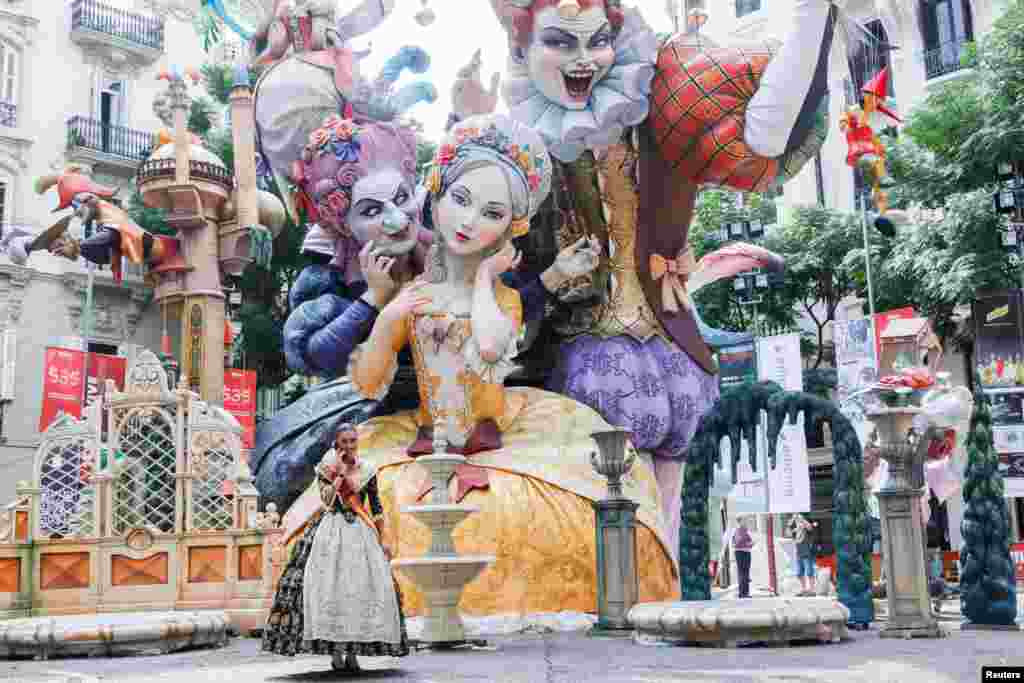 Fallas festival kicks off after its suspension due to the COVID-19 pandemic in Valencia, Spain.