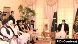 تېرکال د اسلام اباد په سفر ورغلي د طالب مشرانو پلاوي په اسلام اباد کې د وزیراعظم عمران خان سره ولیدل