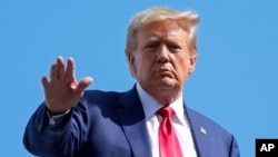 L'ancien président américain Donald Trump lors de son procès pour des documents classifiés.