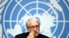 FILE - Paulo Pinheiro, chair of the Independent International Commission of Inquiry on Syria, attends a news conference during a session of the Human Rights Council at the United Nations in Geneva, Switzerland, Sept. 11, 2019.