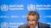 FILE - World Health Organization (WHO) Director-General Tedros Adhanom Ghebreyesus attends a press conference at the WHO headquarters in Geneva, Oct. 18, 2019.