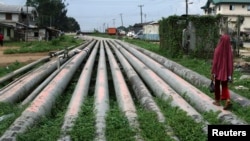 Wani yanki a garin Fatakwal da aka shimfida bututan mai a yankin Niger Delta na Najeriya