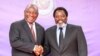 Le président sud-africain Cyril Ramaphosa et son homologue congolais Joseph Kabila, Kinshasa, RDC, le 9 août 2018. 