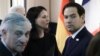 အမေရိကန်နိုင်ငံခြားရေးဝန်ကြီး Marco Rubio (ယာ)၊ ဂျာမန်နိုင်ငံခြားရေးဝန်ကြီး Annalena Baerbock နှင့် အီတလီနိုင်ငံခြားရေးဝန်ကြီး Antonio Tajani တို့ကို ၆၁ ကြိမ်မြောက် မြူးနစ် လုံခြုံရေး ညီလာခံ (MSC) မှာ တွေ့မြင်ရစဥ်။ ၂၀၂၅ ၊ ဖေဖော်ဝါရီလ ၁၅ (ဓာတ်ပုံ - Ronald WITTEK / POOL / AFP)