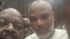 Nnamdi Kanu Da daya daga cikin lauyoyinsa, Ejimako a cikin kotu.