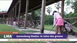 Portrait d’une golfeuse nigériane