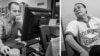 FILE: Zsombor Peter (left) and Aun Pheap are both facing up to two years in prison on a trumped-up charge of incitement to commit a felony. (Courtesy photo of Ben Woods) 