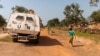 FILE - A United Nations armored personnel carrier patrols in Paoua, Central African Republic, Dec. 5, 2021.