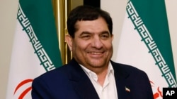 Prvi potpredsjednik Irana Mohammad Mokhber prikazan 25. oktobra 2023. On je imenovan za vršioca dužnosti predsjednika 20. maja 2024. godine.