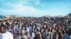 Wasu 'yan gudun hijira a jihar Bornon Najeriya (Facebook/ Borno Government)