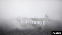 Rare cold winter storm in the Los Angeles area,
