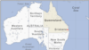 Map of Queensland, Australia
