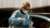 A coronavirus disease testing facility is seen in Melbourne, Australia, on June 24, 2020.