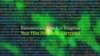 An illustration of a ransomware attack is seen on a computer screen. (Graphic by Diaa Bekheet)