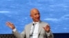 Jeff Bezos, fondateur d'Amazon et Blue Origin, à l'occasion du JFK Space Summit, célébrant le 50e anniversaire de l'atterrissage sur la lune, à Boston, Massachusetts, États-Unis, le 19 juin 2019.