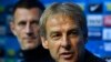 Juergen Klinsmann lors d'une conférence de presse, à Berlin en Allemagne, le 27 novembre 2019.